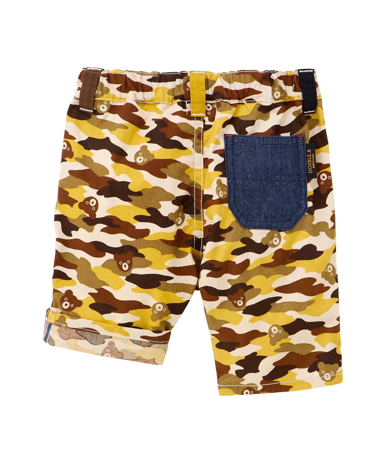 Детские брюки-капри с камуфляжным принтом, модель Tiger Camo DOUBLE_B, Mustard — фото 2