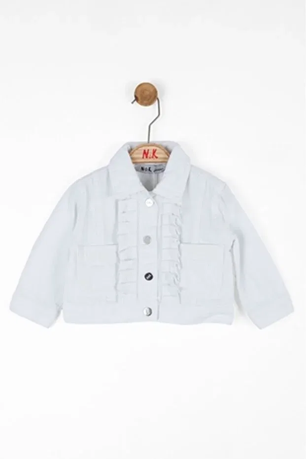 Детский жакет для девочек с принтом Nk Kids, White