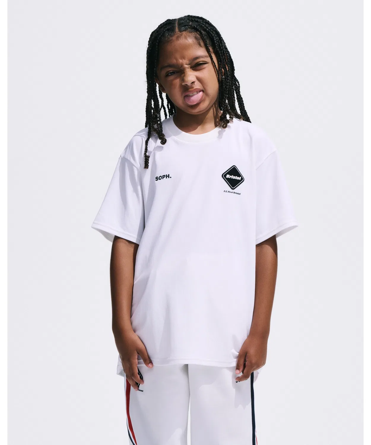 Детская футболка с коротким рукавом, хлопковая, AUTHENTIC S/S TOP F.C.Real Bristol for Kids, Белый — фото 2