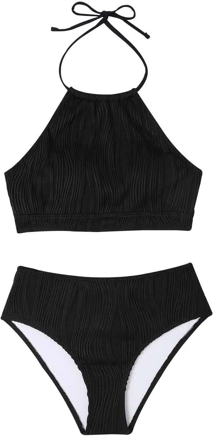 Женский бикини-комплект с эффектом пуш-ап, Black