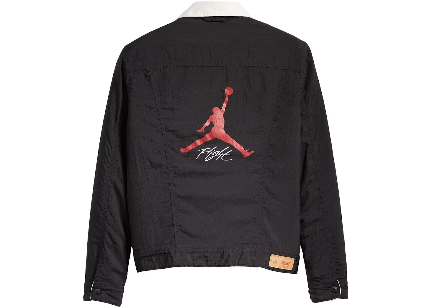 Мужская куртка-джинсовка двусторонняя Jordan x Levis Reversible Trucker Jacket, White/Black — фото 4