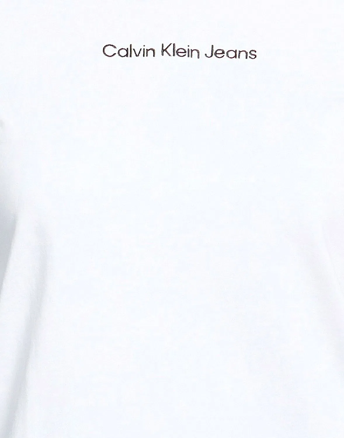 Женская хлопковая футболка с аппликацией Calvin Klein, белый — фото 4