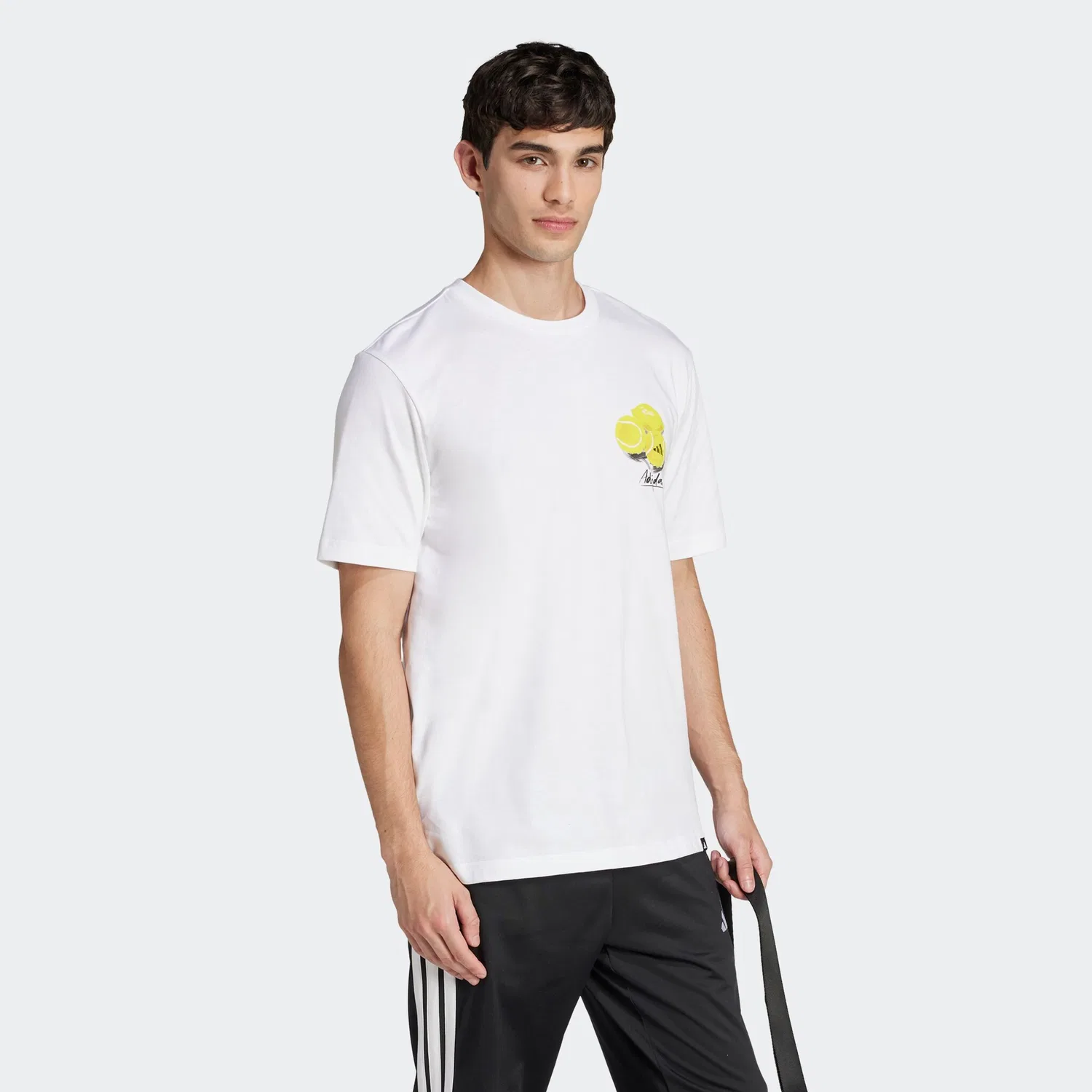 Детская футболка с графическим принтом Adidas Sportswear, White — фото 2