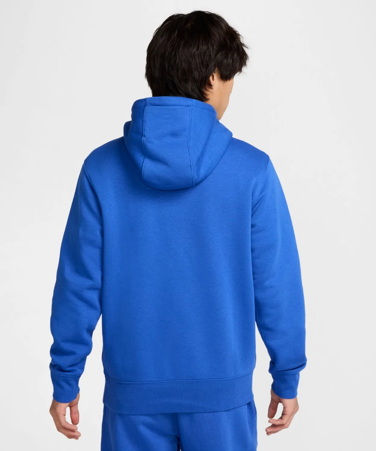 Мужской флисовый пуловер-худи Nike Club Men's Fleece Pullover Hoodie, Royal Blue — фото 2