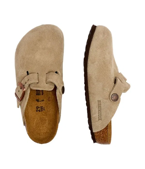 Детские сандалии-мюли Birkenstock Boston LEVE, бежевый — фото 3