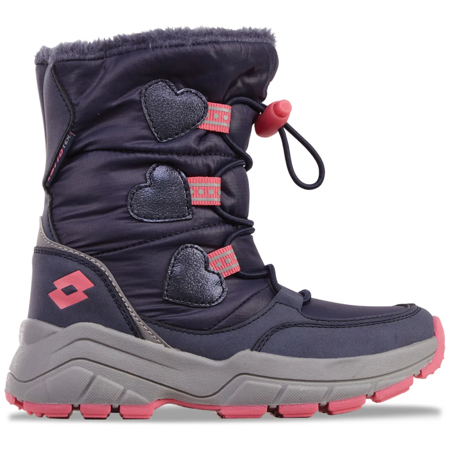 Детские зимние ботинки с мембраной Lotto, Navy-Pink