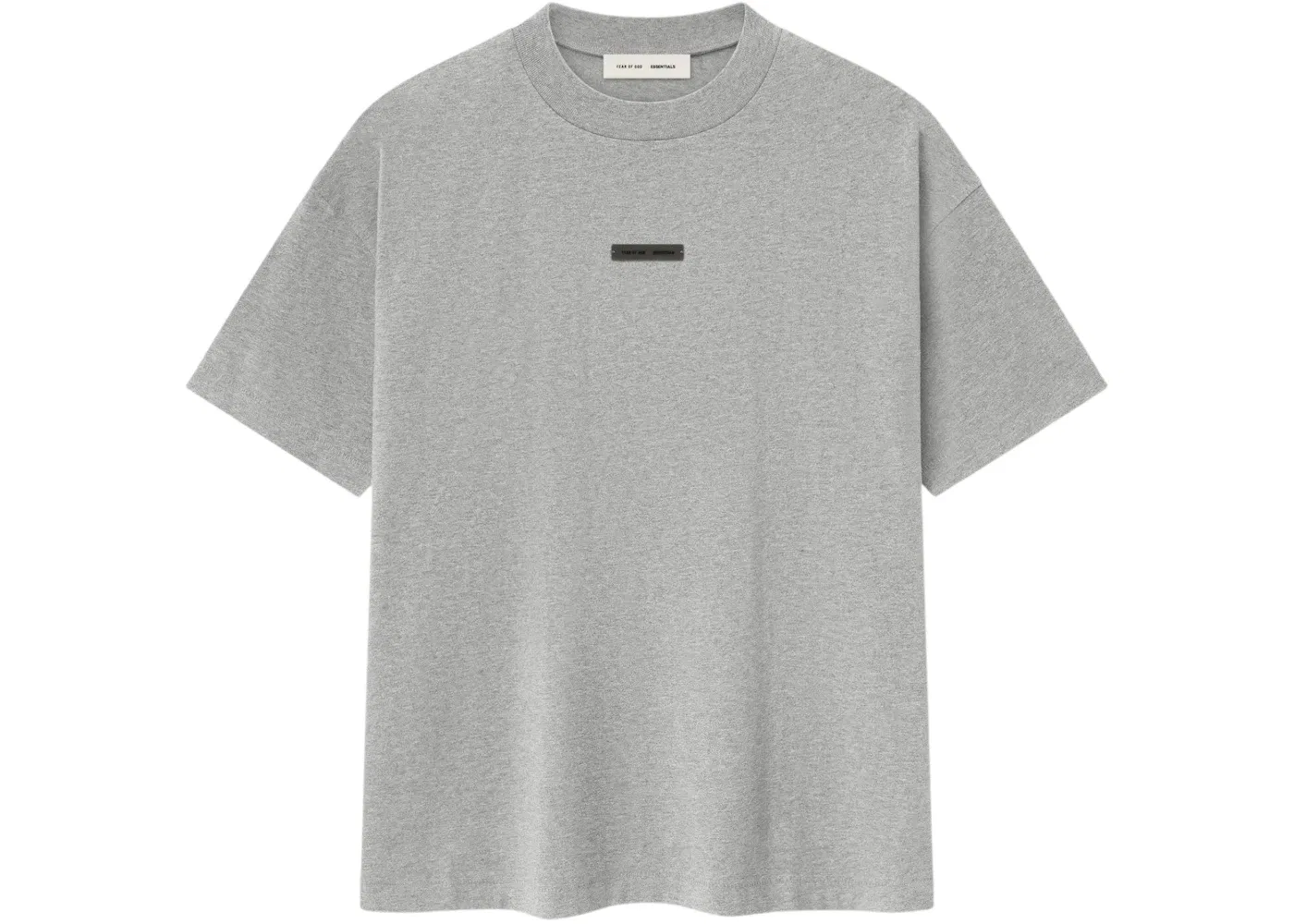 Мужская футболка с принтом Essentials Concrete Heather Fear of God, Concrete Heather