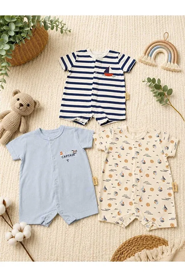 Детский комбинезон для девочек с принтом Care Bambino, Multicolor — фото 2
