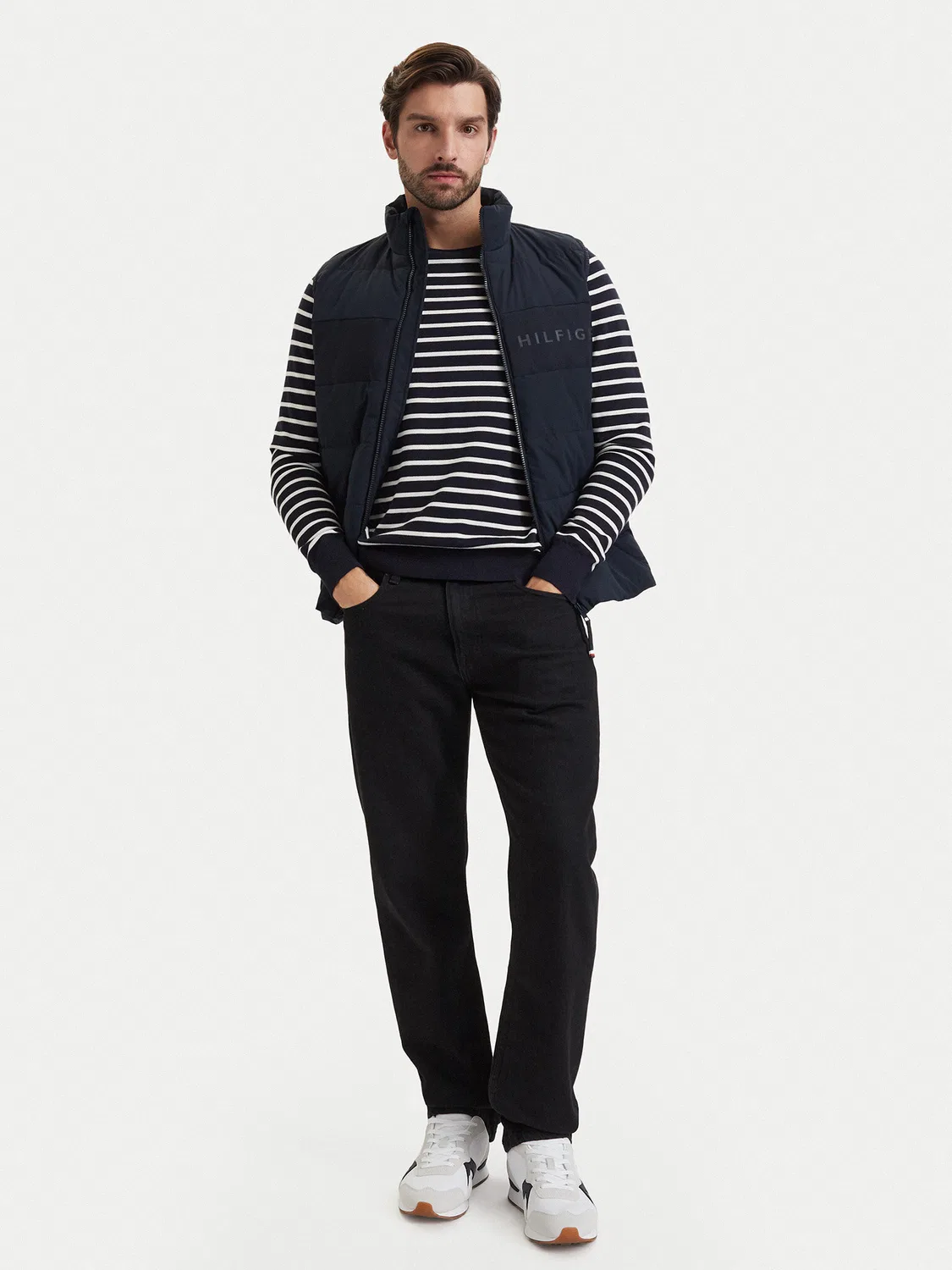 Мужской жилет стандартного кроя Branded Tommy Hilfiger, темно-синий — фото 2