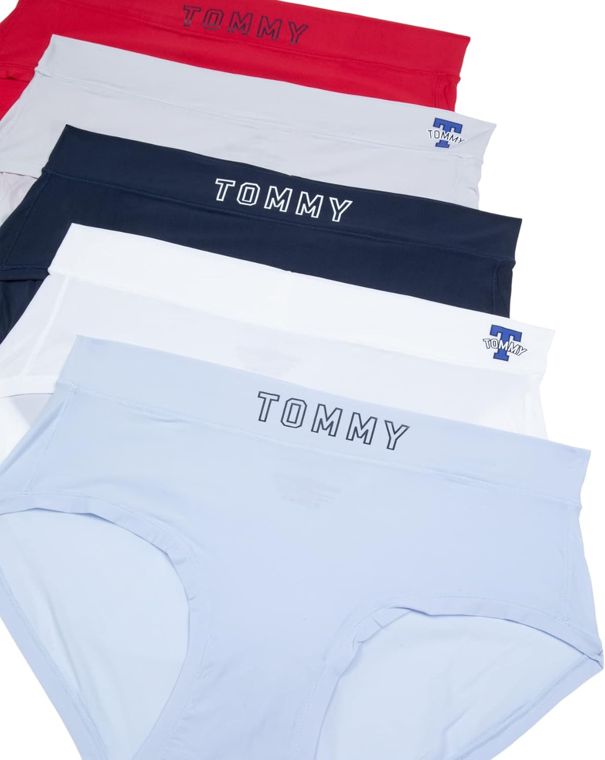 Женские хипстеры Tommy Hilfiger, упаковка из 5 пар, Htr/Bw/Sc/Mc/Tr — фото 3