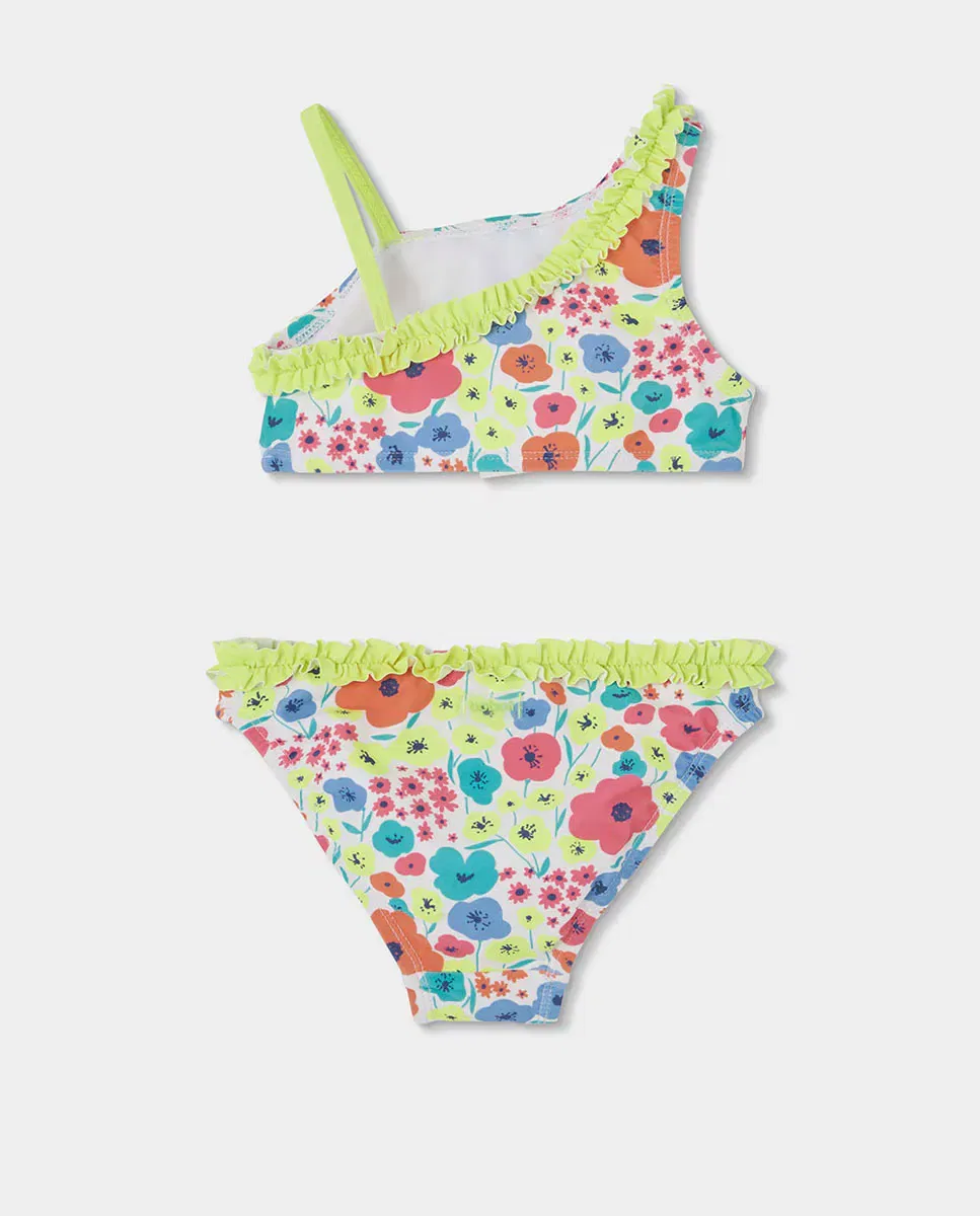 Детский бикини для девочек с принтом Bikini Boboli, Amarillo Flúor — фото 3