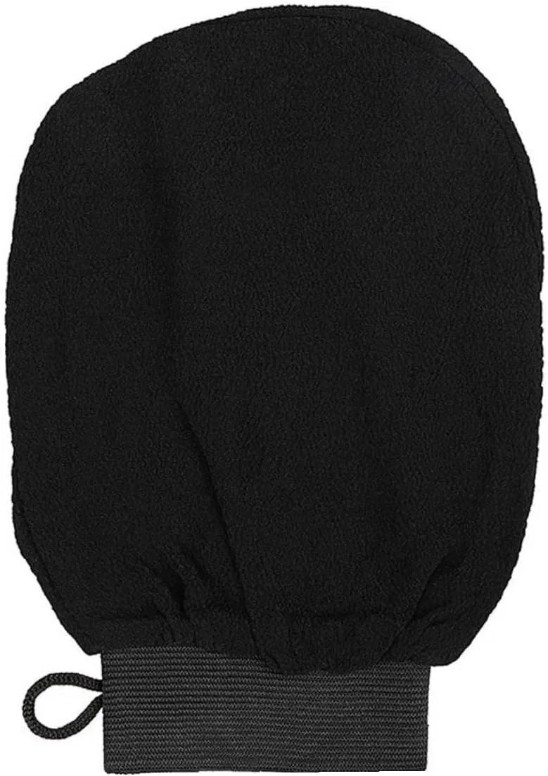 Эксфолирующие перчатки из конского волоса Pinicecore, 1 пара, 15x21 см, Черный