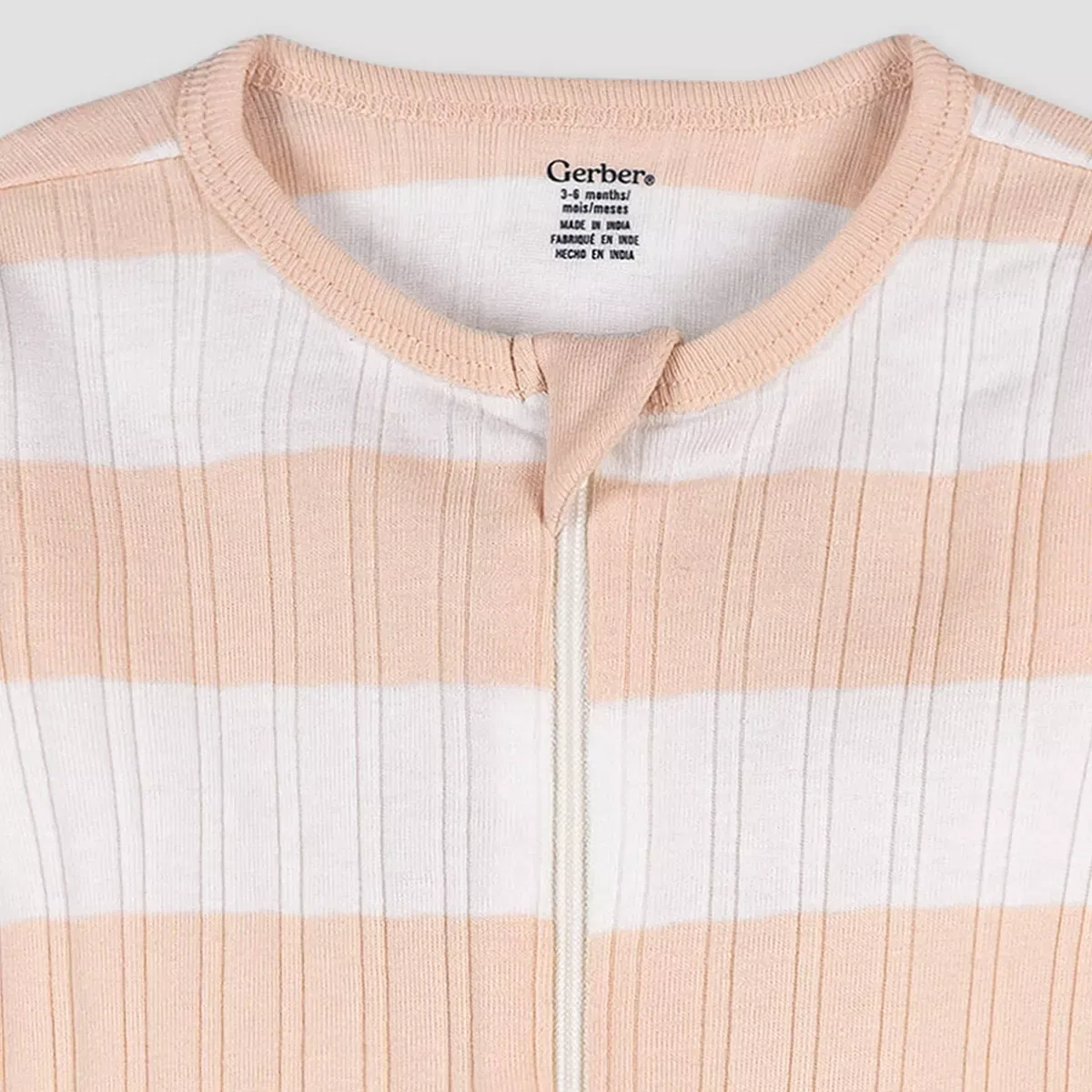 Детский комбинезон для мальчиков полосатый Gerber Childrenswear, Pink — фото 4