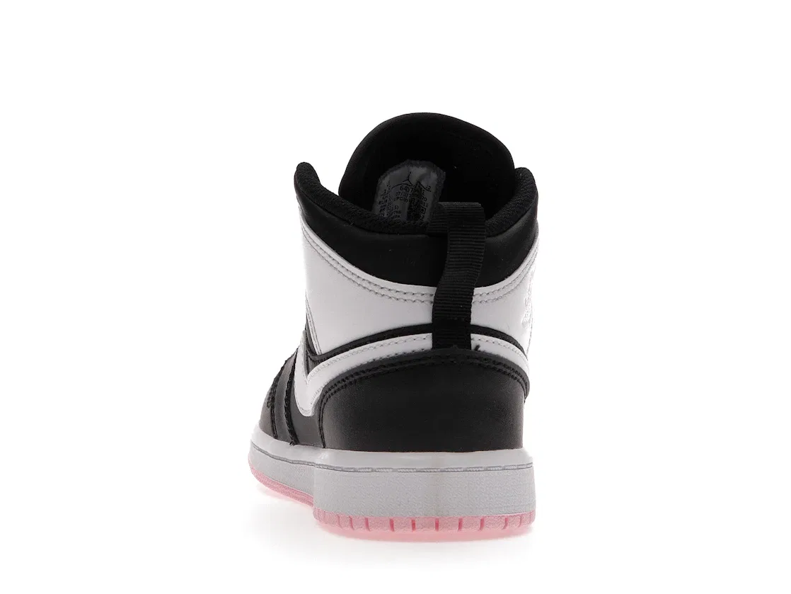 Детские кроссовки Lifestyle с принтом Jordan 1 Mid Jordan, Black/White-Arctic Punch — фото 4