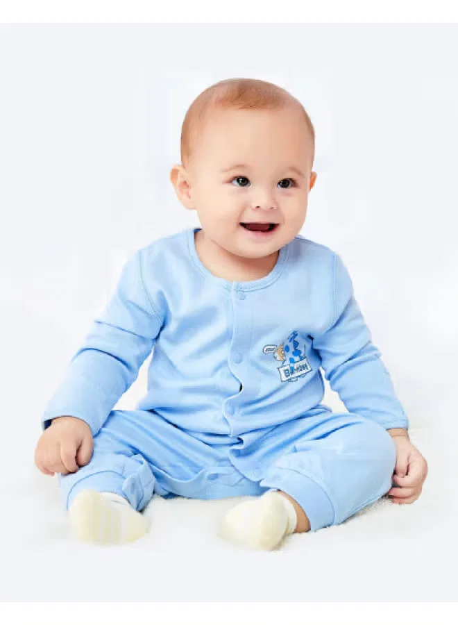 Боди-комбинезон с длинным рукавом для новорожденных Bornbay, синий