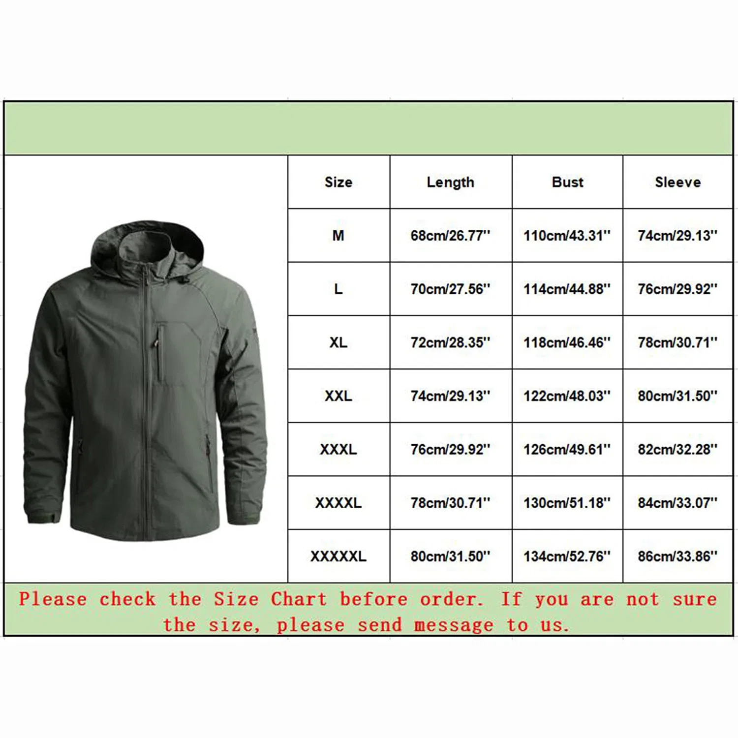 Мужское водонепроницаемое пальто с капюшоном Softshell Jacket, Verde militare — фото 4