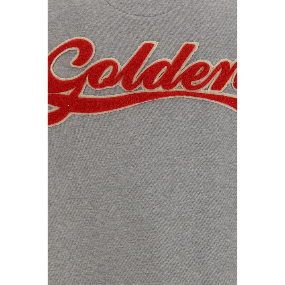 Мужской свитшот оверсайз с надписью на спине Golden Goose, Gray — фото 3