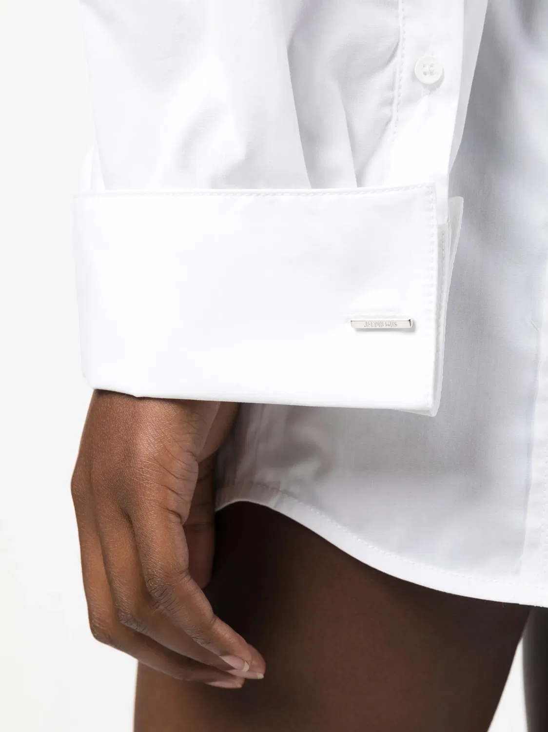 Асимметричное Платье-Рубашка Jacquemus, белый — фото 2