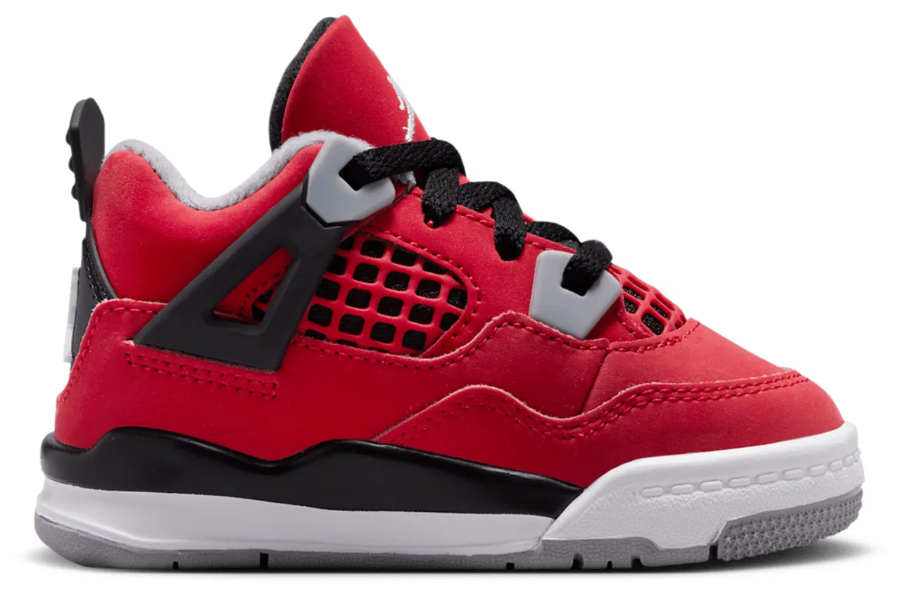 Кроссовки для мальчиков Retro 4 Jordan, цвет Red/Grey/White