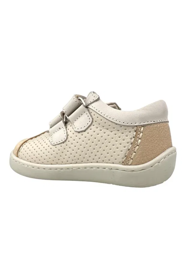 Детские туфли для мальчиков кожаные Beige lighter leather and orthopedic shoes Nubebe, Beige — фото 3