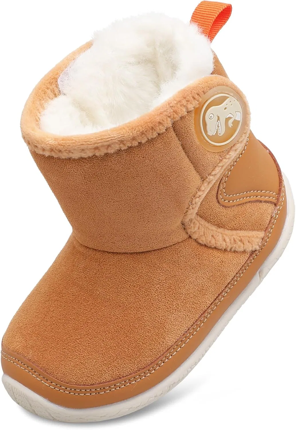 Детские ботинки для девочек и мальчиков с липучкой JIASUQI, Light Brown