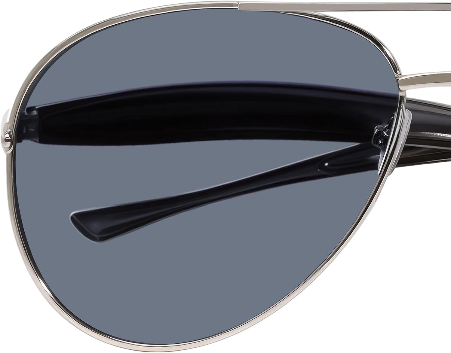 

Ретро-солнцезащитные очки-авиаторы большого размера в золотистом цвете для женщин и мужчин, модные металлические очки-авиаторы 2025 года, ретро-очки в стиле 70-х DsitMG, Sliver/Dark Gray