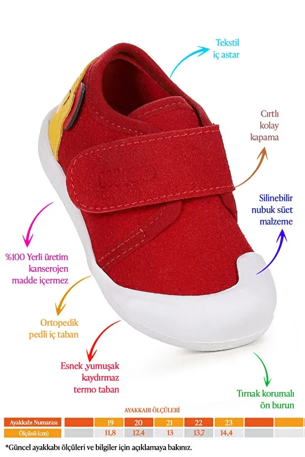 Детская обувь для девочек ортопедическая Kiko Kids, Red — фото 2