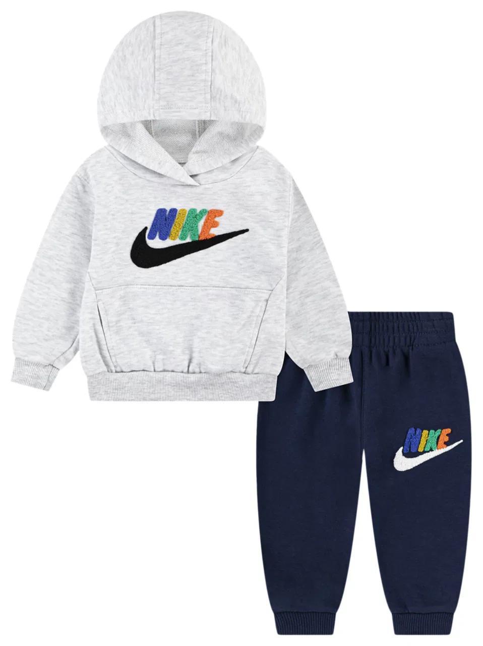 Детский спортивный костюм Club Chenille Nike, цвет Grey/Midnight Navy