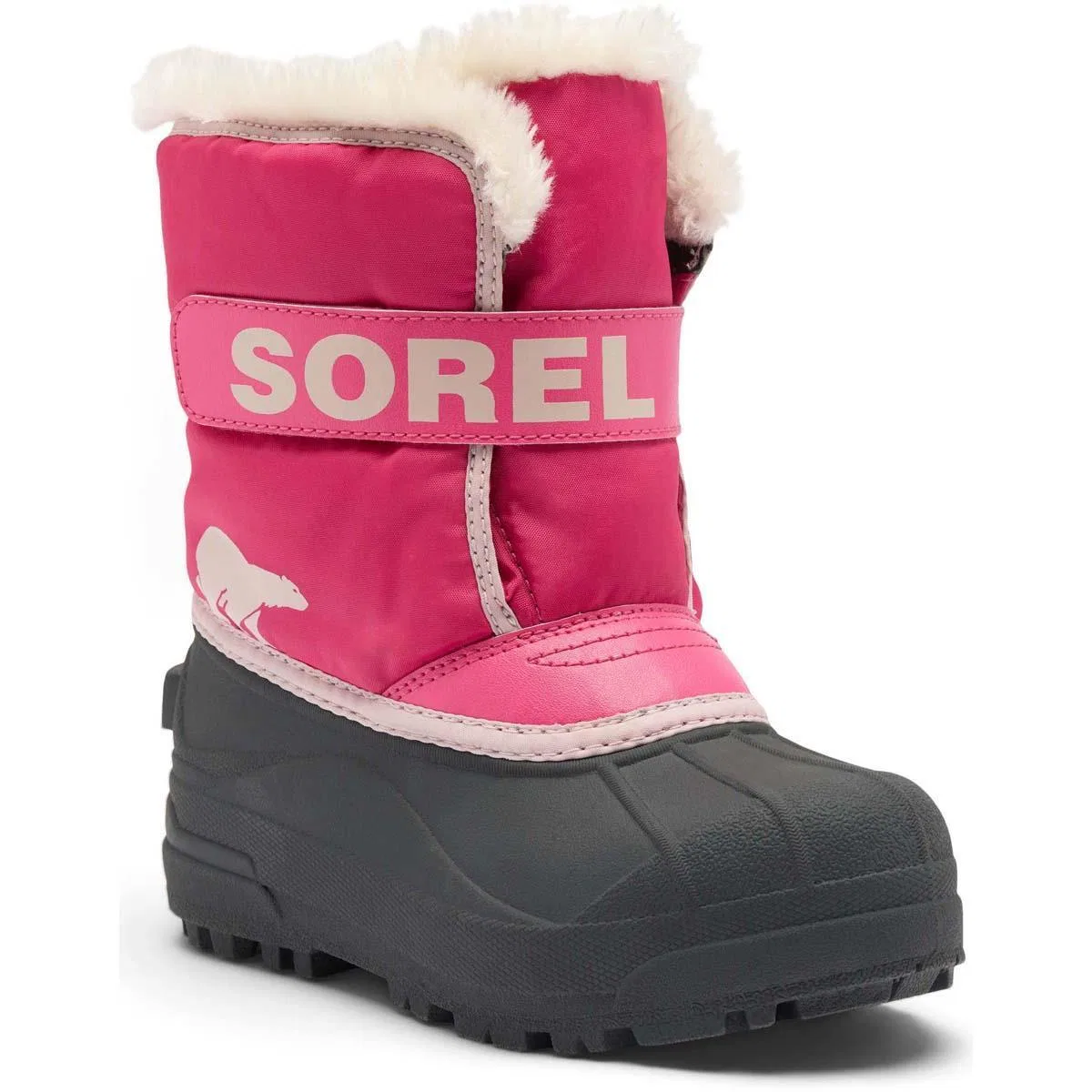 Детские зимние ботинки водонепроницаемые Sorel Snow Commander, Ultra Pink/Pink Salt