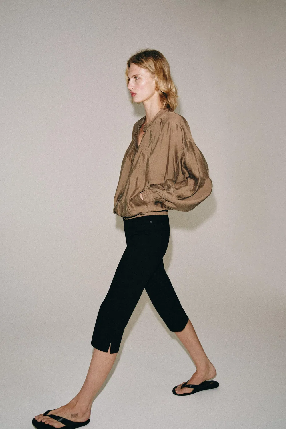 Свободная блузка из коллекции ZW ZARA, Terracotta — фото 4