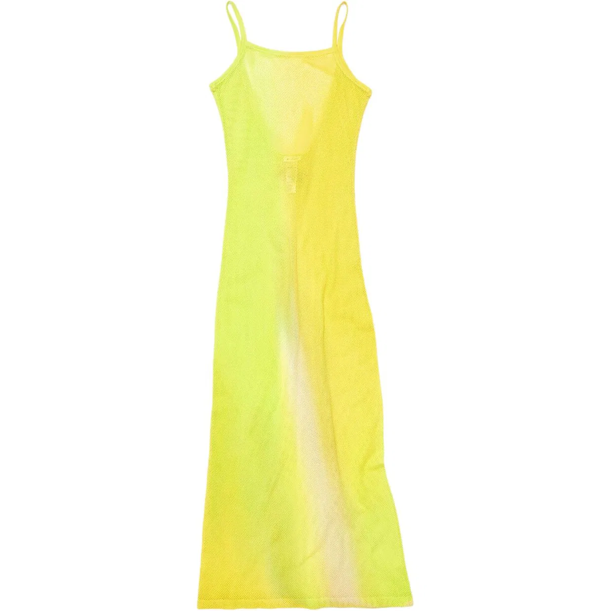Платье-комбинация с открытой спиной Acne Studios, Bright Yellow