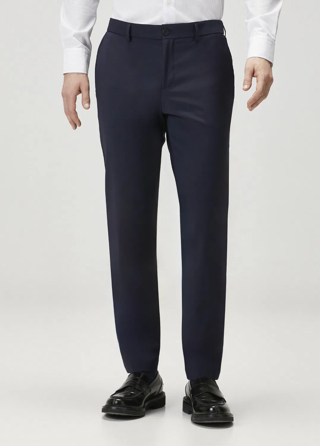 Брюки slim fit Boss, navy — фото 2