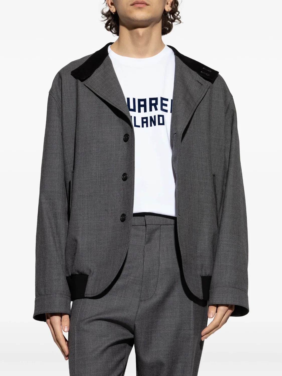 Пиджак Baracuta DSQUARED2, серый — фото 3