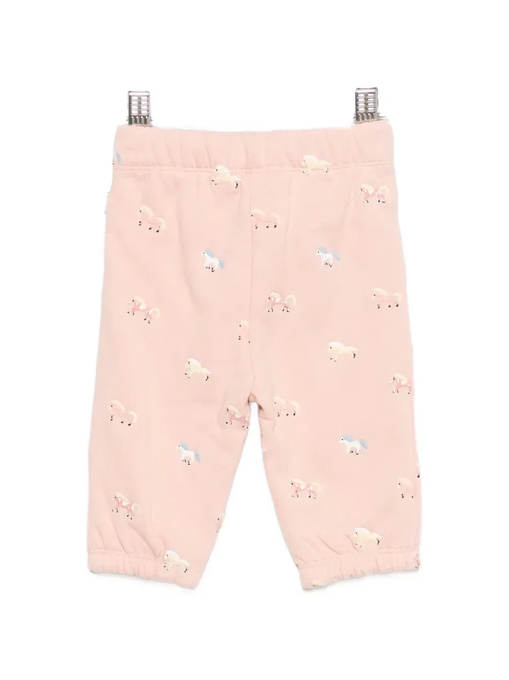 Спортивные брюки с принтом лошадей Stella McCartney Kids, розовый — фото 2
