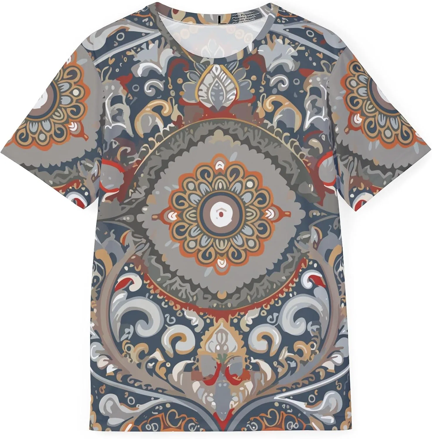 Унисекс футболка с орнаментом Fallona, Multicolor