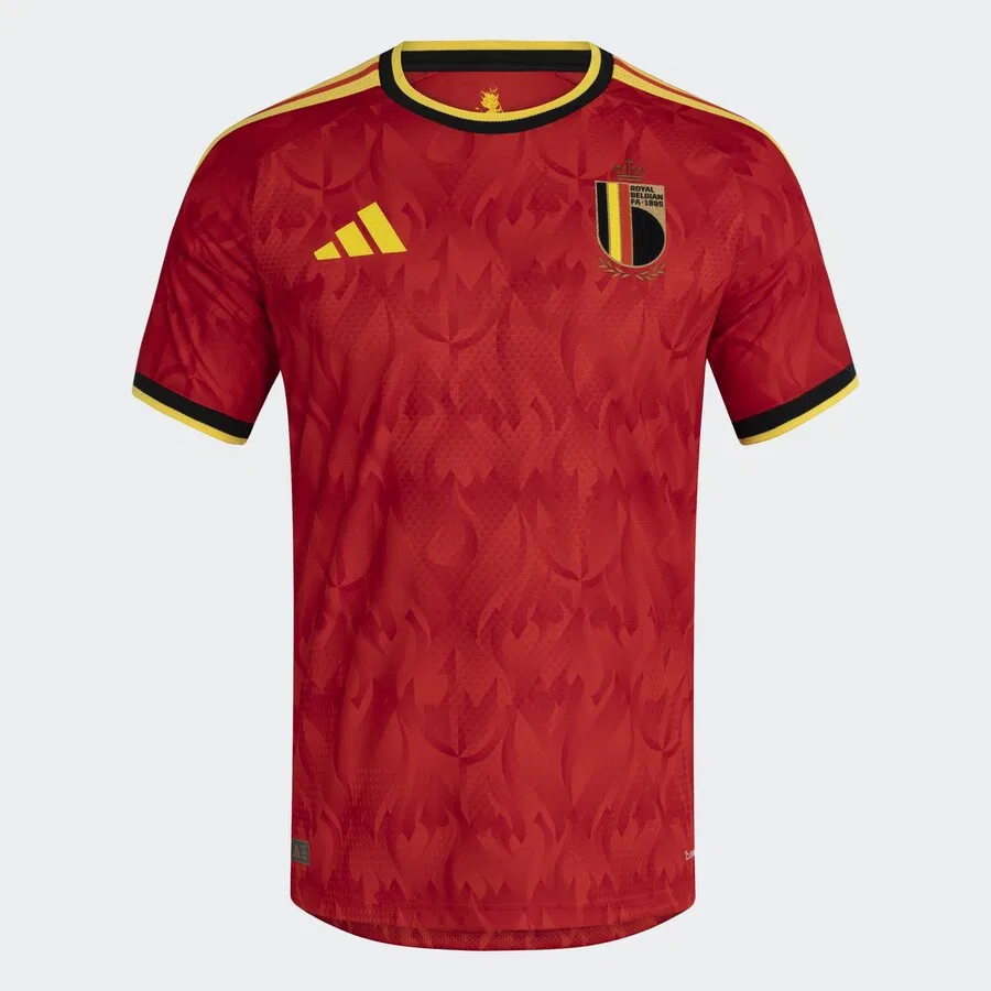 Футболка ADIDAS PERFORMANCE Performance Shirt 'Belgium 26 Home Authentic' красного цвета — фото 2
