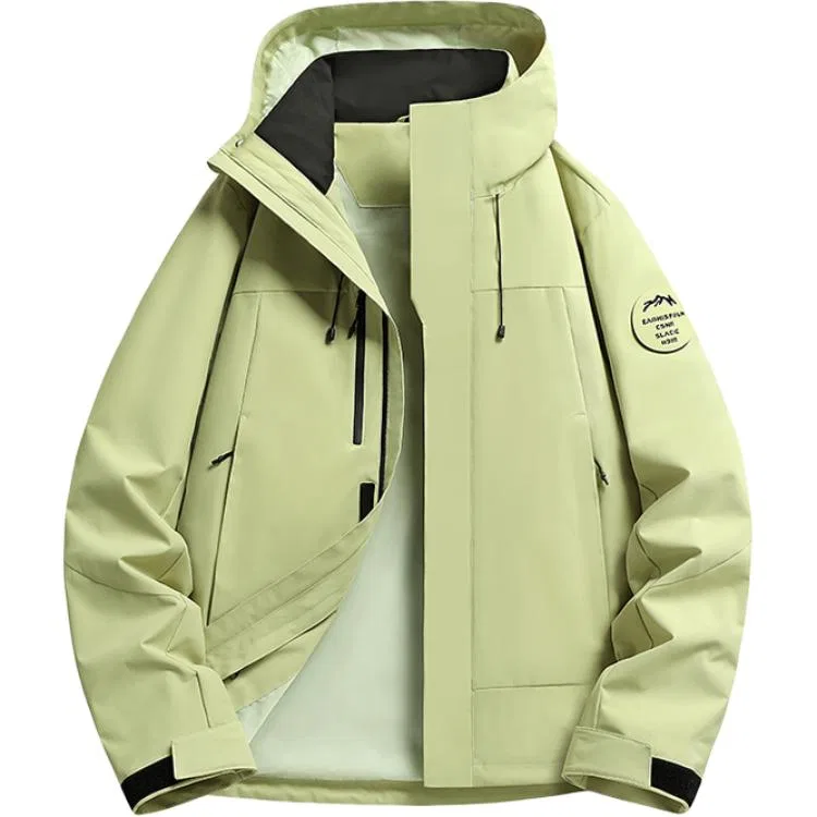 Детская ветровка с капюшоном, тонкая, на молнии, JEEP SPIRIT, Olive Green