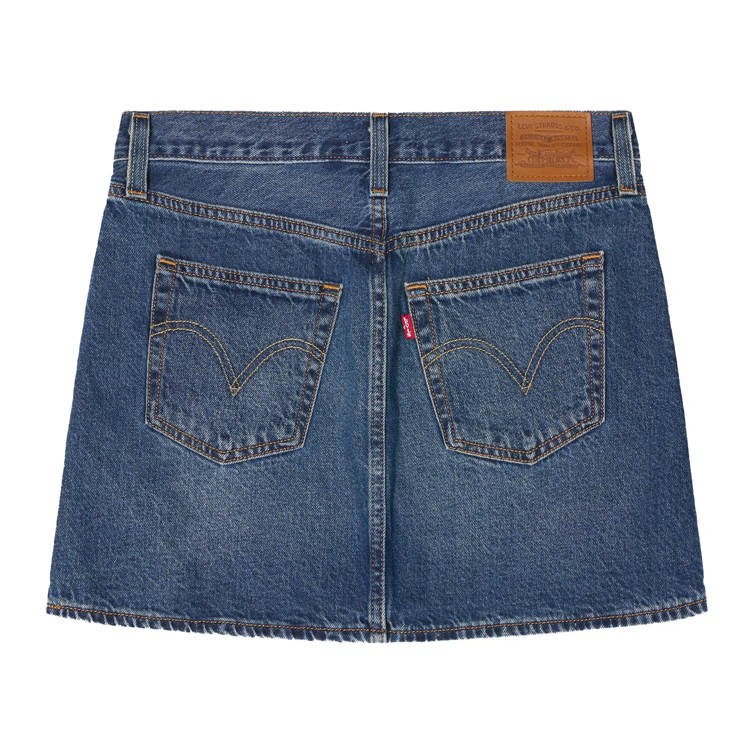 Женская джинсовая юбка-шорты Levi's, Phoenix Nirvana Medium Blue — фото 3