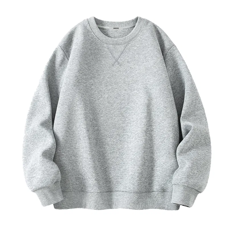 Детский свитшот с начесом MINISO, Heather Gray — фото 3