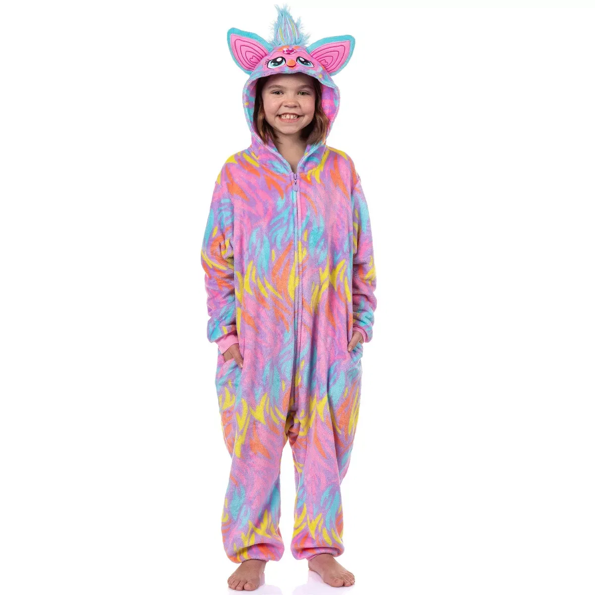 Детский комбинезон-кигуруми с принтом Furby Tie Dye INTIMO, Multicolored
