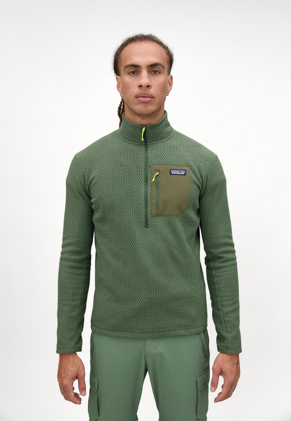 

Флисовый джемпер R1 AIR ZIP NECK Patagonia, зеленый
