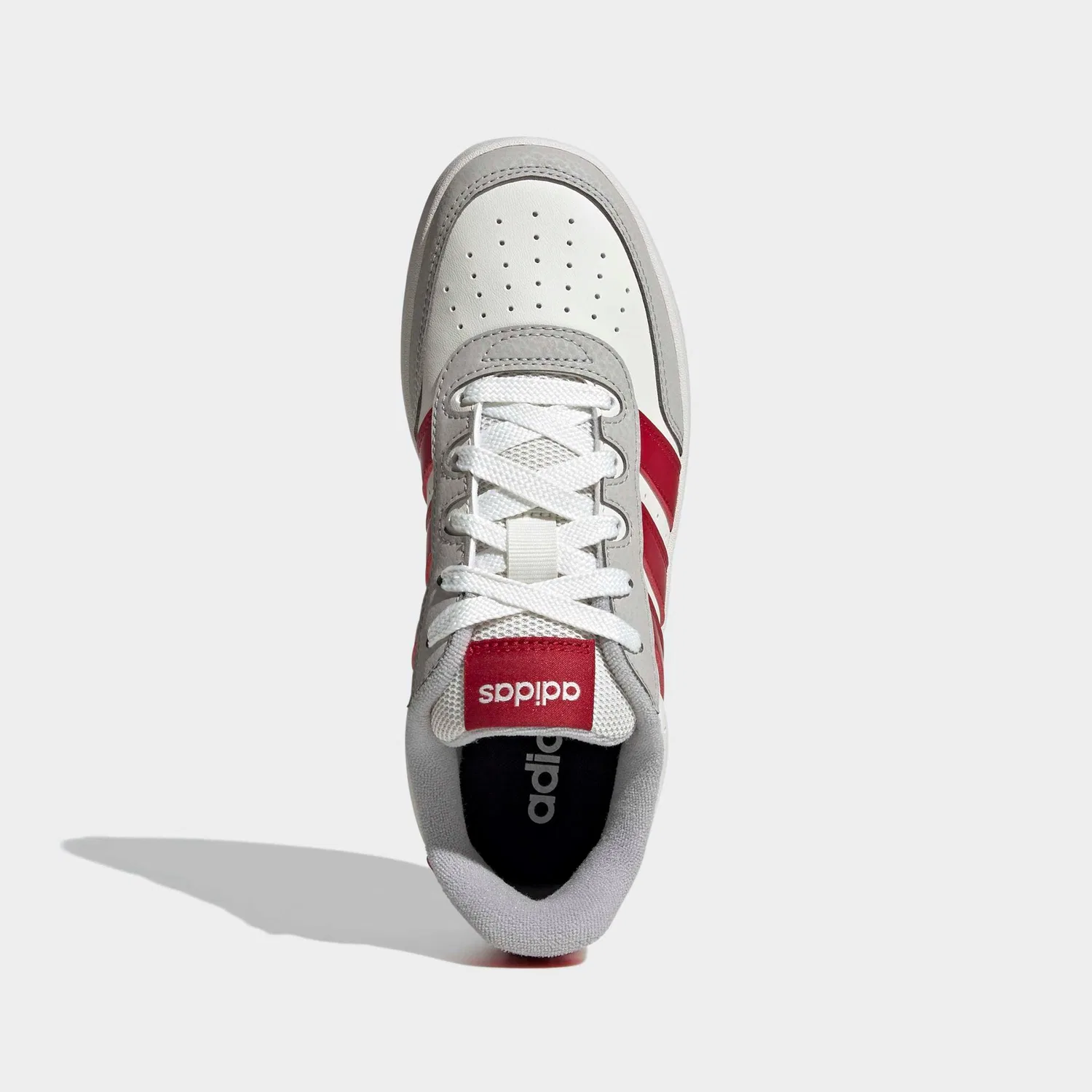 Детские кроссовки с низким силуэтом Adidas Sportswear, White/Red/Grey — фото 4