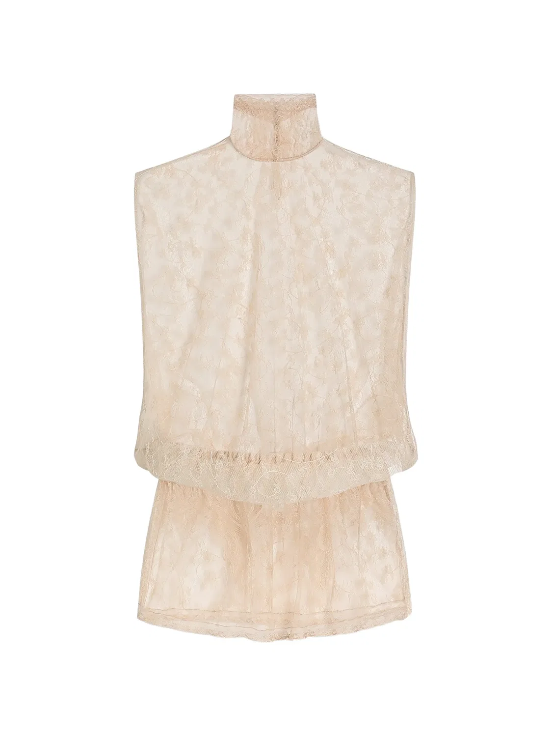 Кружевной топ Chantilly Dolce & Gabbana, нейтральные цвета