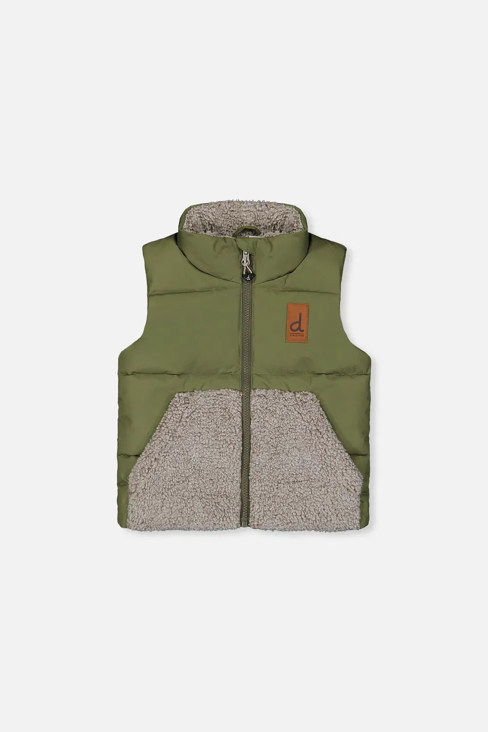 Детский жилет без рукавов утепленный Deux par Deux, Olive Green