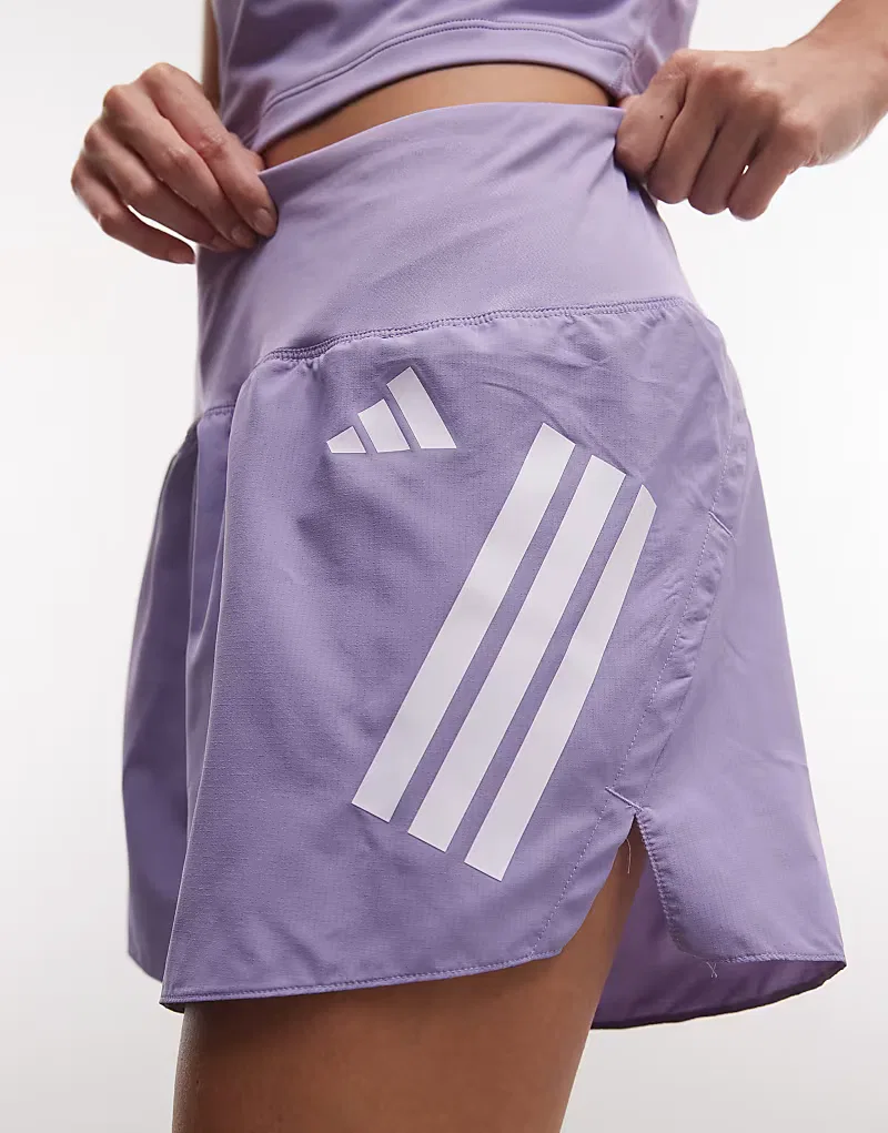 Беговые шорты Adidas ADI365 сиреневого — фото 3