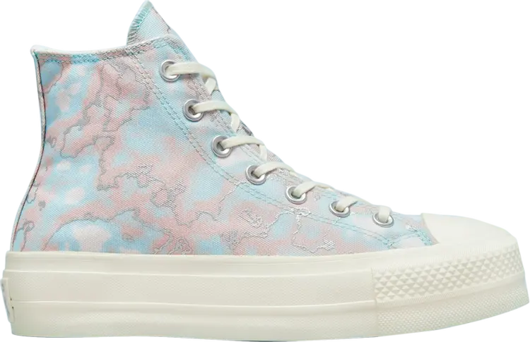 

Кроссовки Converse Wmns Chuck Taylor All Star Lift Platform High Marble, синий