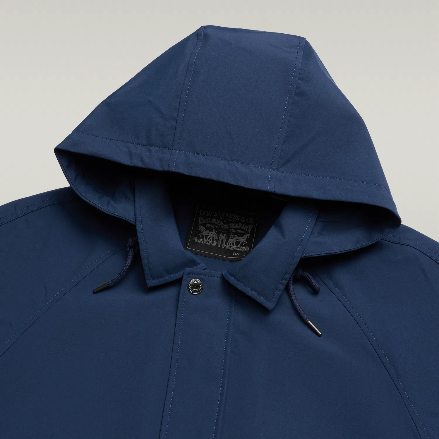 Мужская куртка с капюшоном и отстегивающейся подкладкой, Medium Blue, Levis — фото 4