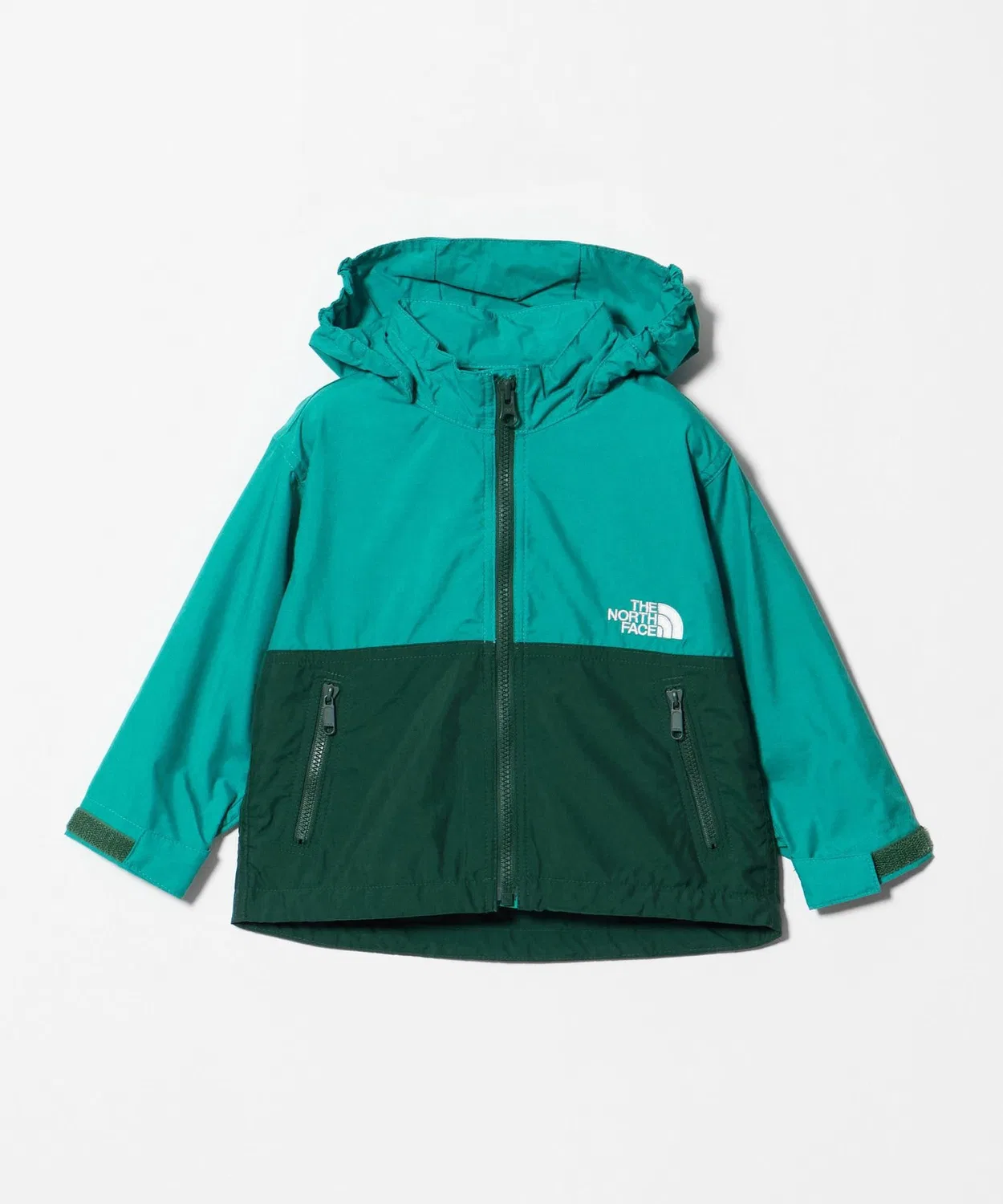 Детская куртка-ветровка с отстегивающимся капюшоном, модель Compact Jacket THE NORTH FACE, Kelly Green