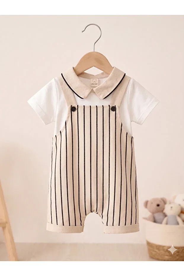 Детский комбинезон для мальчиков классический Genybaby, Beige — фото 2