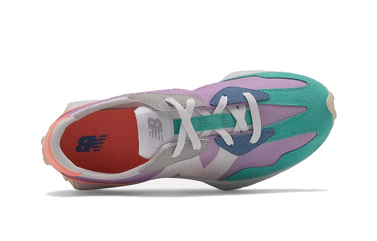 Детские кроссовки с низким верхом New Balance NB 327, Purple Orange Green Multicolor — фото 4